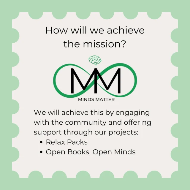 We are currently accomplishing our mission through our two main projects, our Relax Packs and Open Books, Open Minds. The Relax Packs are bags or pouches with different fidgets and sensory items to help children focus, self-regulate and ease anxiety. Relax Packs are put together with items tailored to the child’s individual needs and preferences. Open Books, Open Minds is our literacy project. This project recognizes the important role reading plays in mental health. There are many families and children that have difficulty accessing books and we want to give them to them. Open Books, Open Minds chooses the books based on reading level and interests when we can! We want to get books to children, families and classrooms in need! 
.
.
.
.
.
.
.
.
#mindsmattercollective #mindsmatter #yourmindmatters #relaxpacks #openbooksopenminds #fidgettoys #sensoryplay #sensoryprocessing #selfregulation #autism #autismacceptance #autismfamily #neurodiversity #childrensmentalhealth #childrensmentalhealthmatters #literacyproject #literacymatters #readingandmentalhealth #mentalhealthadvocate #mentalhealthmatters #booksbooksbooks #readmorebooks